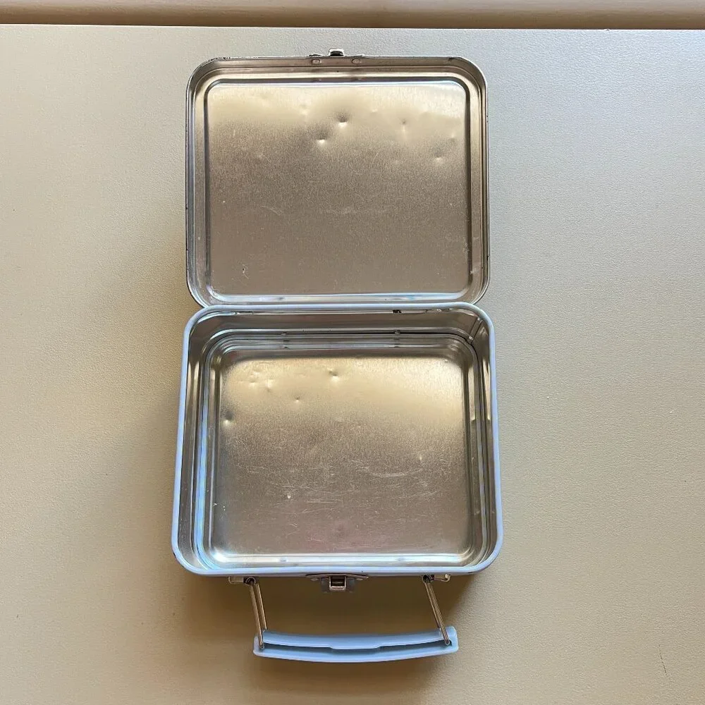 Kitty Cat Metal Lunch Box Small Bad Sad Glad Mad Meow Meow